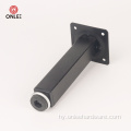 Furntirue Hardware Black Iron Square Sofa Leg